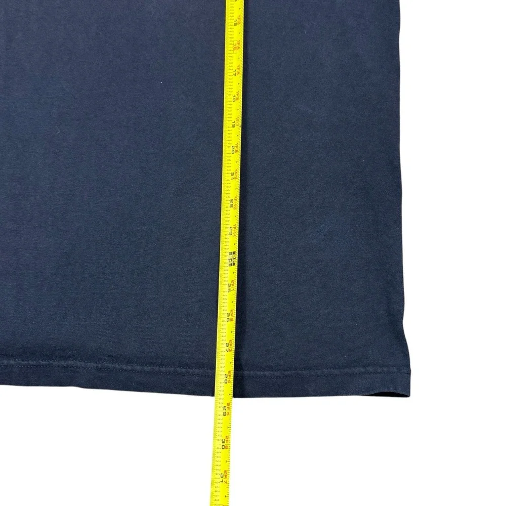 Vintage 2000s Tommy Hilfiger Athletics Navy Blue‎ Double Stitch Shirt Men's XL